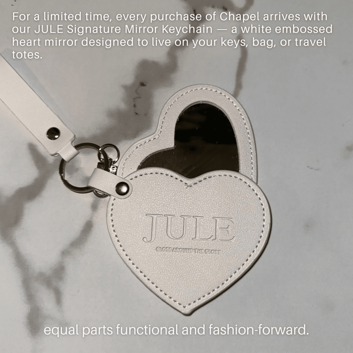 Chapel Lip Gloss & JULE Signature Mirror Keychain - JULE LIP GLOSS