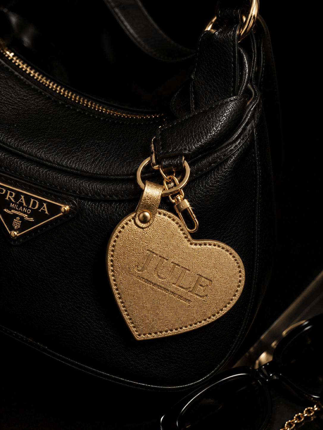 JULE Gold Signature Mirror Keychain - JULE LIP GLOSS