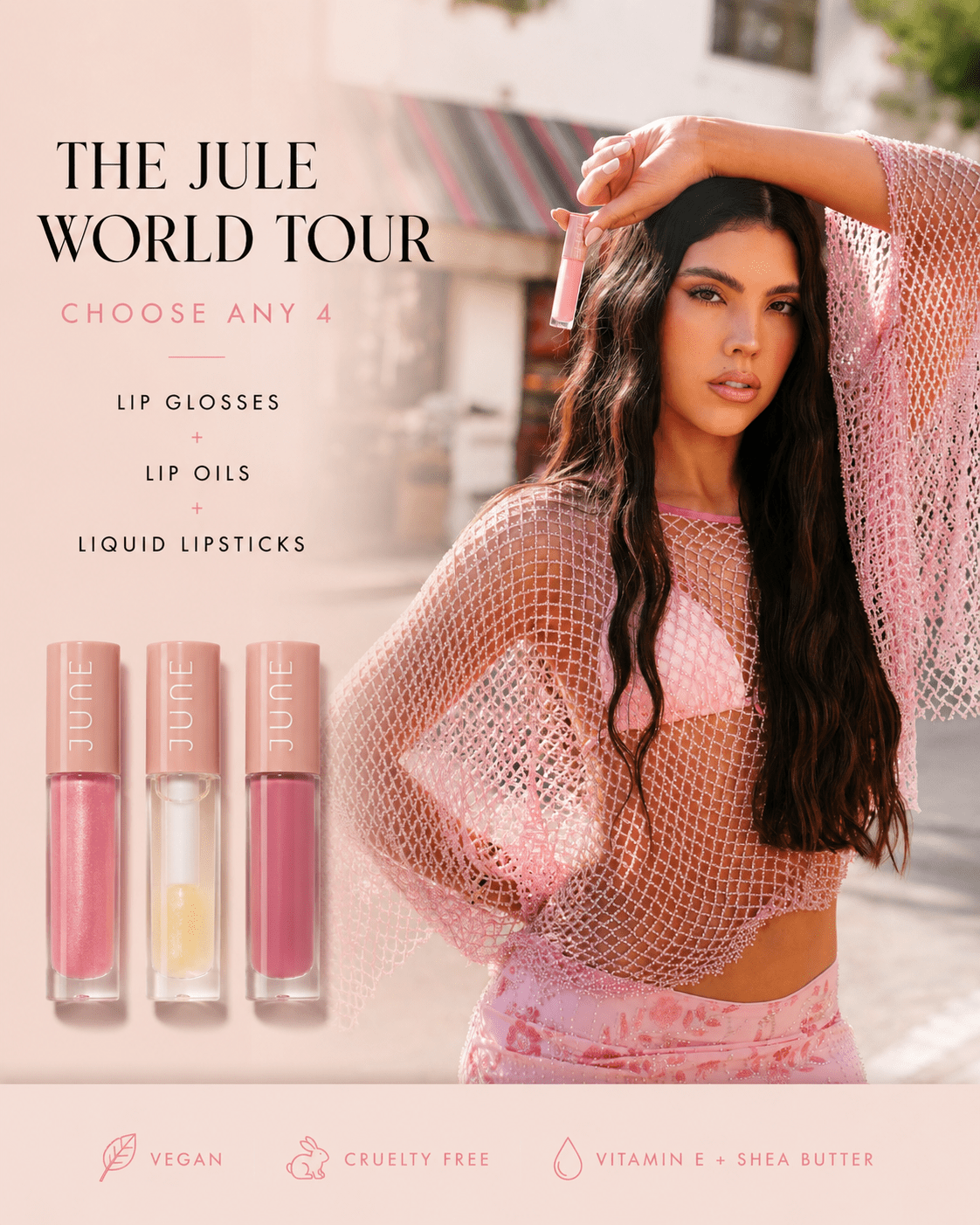 The JULE World Tour - Choose Any 4 Glosses - JULE LIP GLOSS